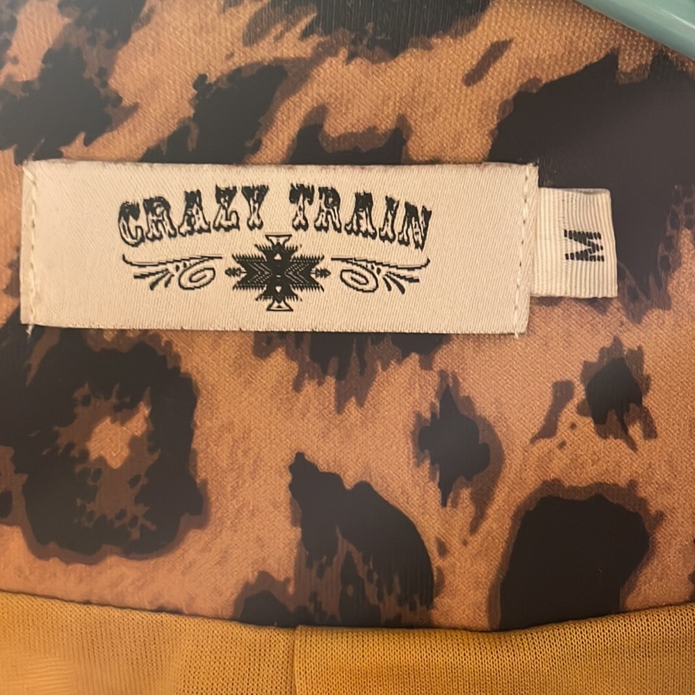 Crazy Train Leopard Print Blazer - image 2